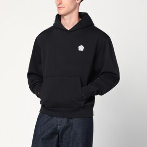 Kenzo Black Cotton Hoodie Men